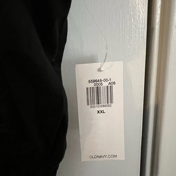 Fit & Flare Sleeveless Striped Tie-Shoulder Smocked Maxi Dress, Black, XXL, NWT - Picture 4 of 7